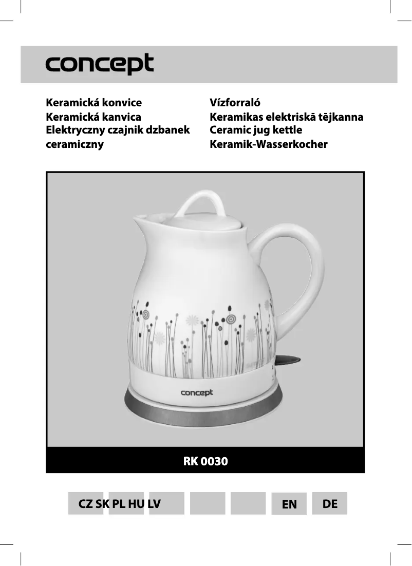 Page 1 of the manual User Manual Concept RK-0030