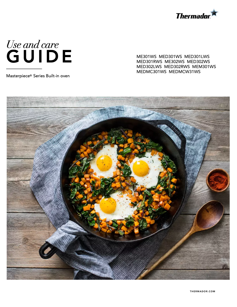 Page 1 de la notice Manuel utilisateur Thermador ME302WS