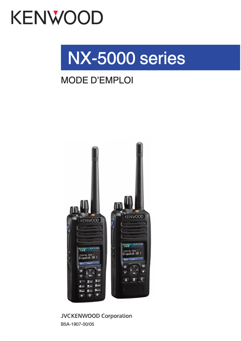 Page 1 de la notice Manuel utilisateur Kenwood NX-5300