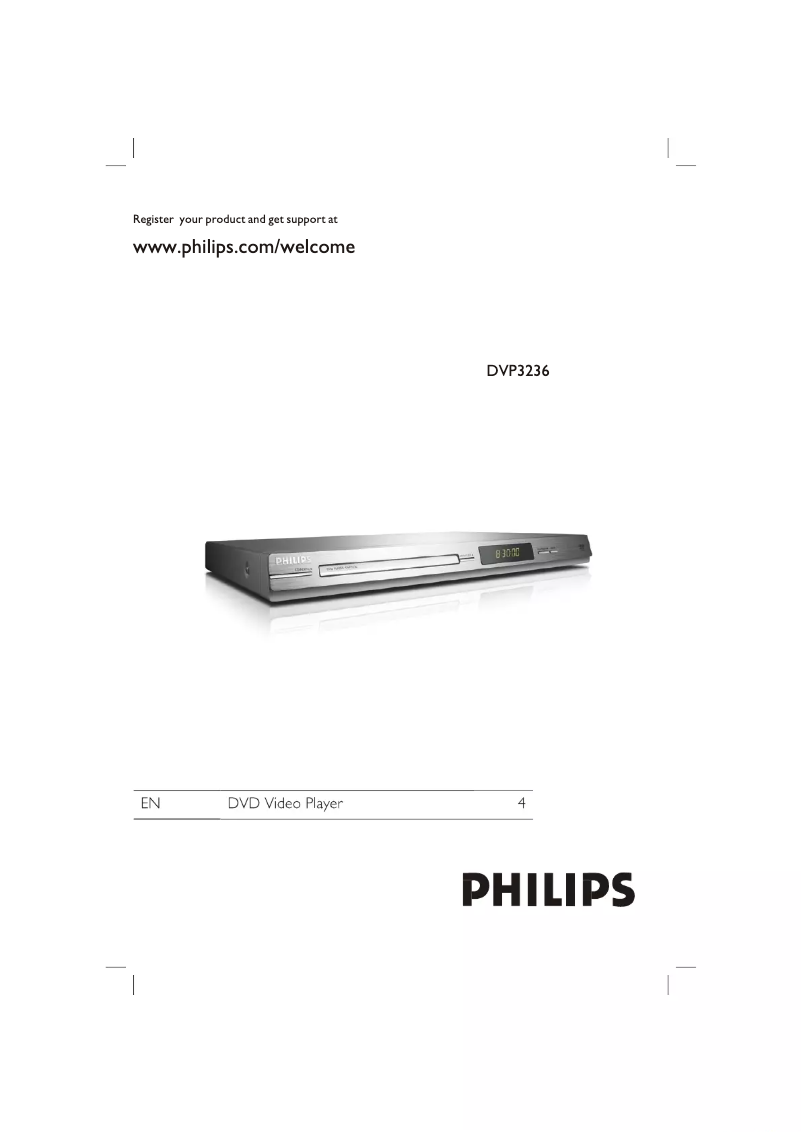 Page 1 of the manual User Manual Philips DVP3236