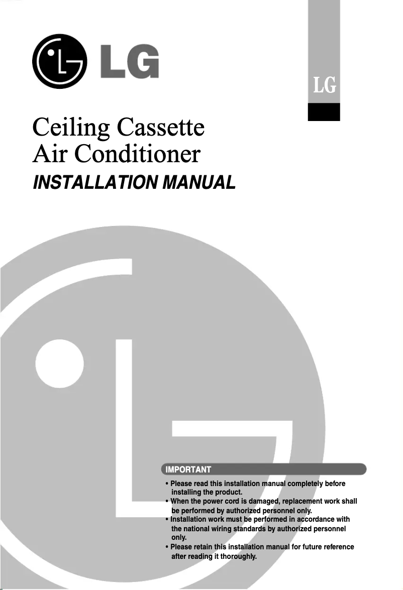Page 1 of the manual User Manual LG JTNC186PLE0