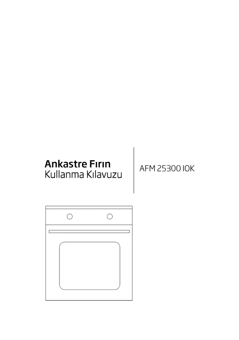 Page 1 de la notice Manuel utilisateur Beko AFM 25300 IOK