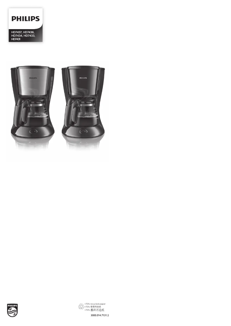 Página 1 del manual Manual de usuario Philips Daily Collection HD7437