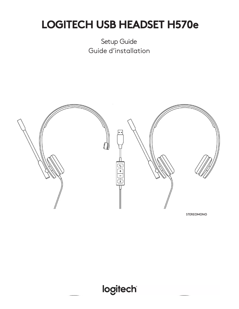 Page 1 of the manual User Manual Logitech H570e