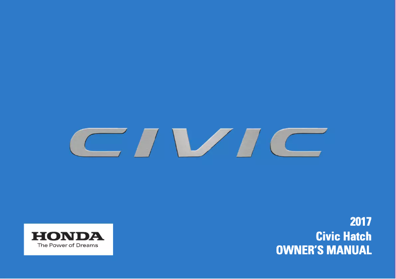 Page 1 de la notice Manuel utilisateur Honda Civic Hatchback (2017)