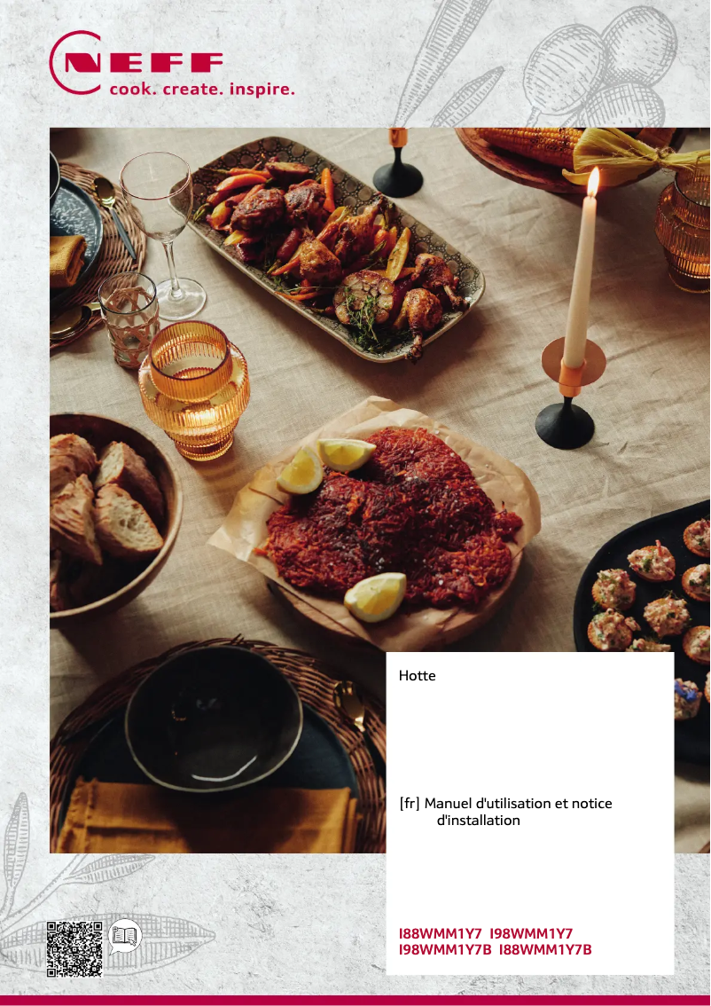 Página 1 del manual Guía de instalación Neff I98WMM1Y7