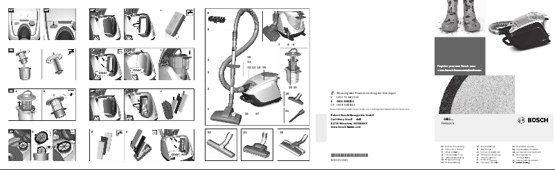 Página 1 del manual Manual de usuario Bosch BGS51842