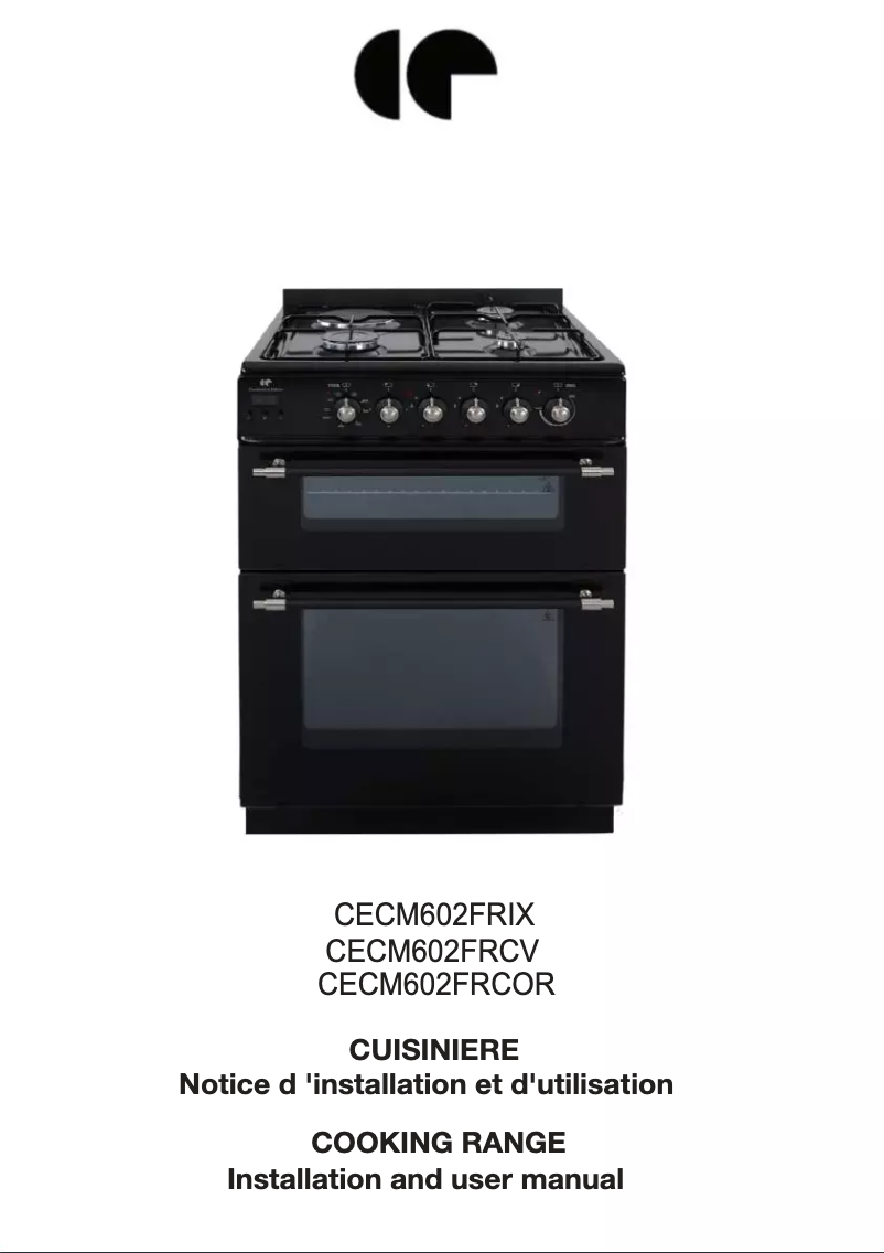 Page 1 de la notice Manuel utilisateur Continental Edison CECM602FRCOR