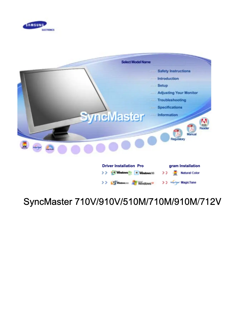 Página 1 del manual Manual de usuario Samsung SyncMaster 715V