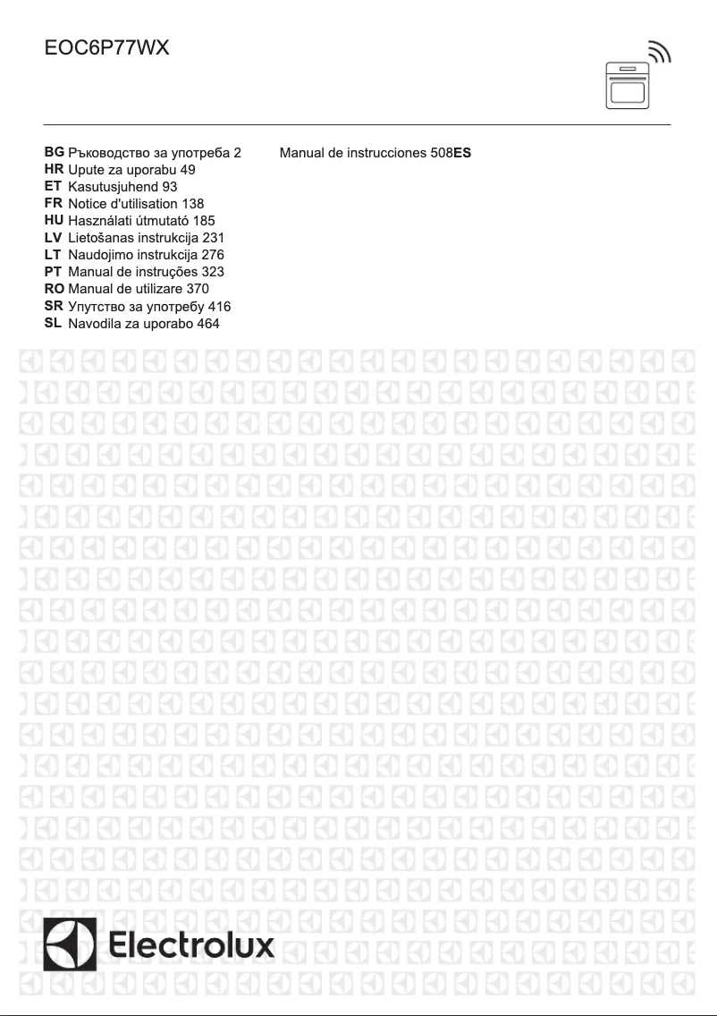 Página 1 del manual Manual de usuario Electrolux EOC6P77WX