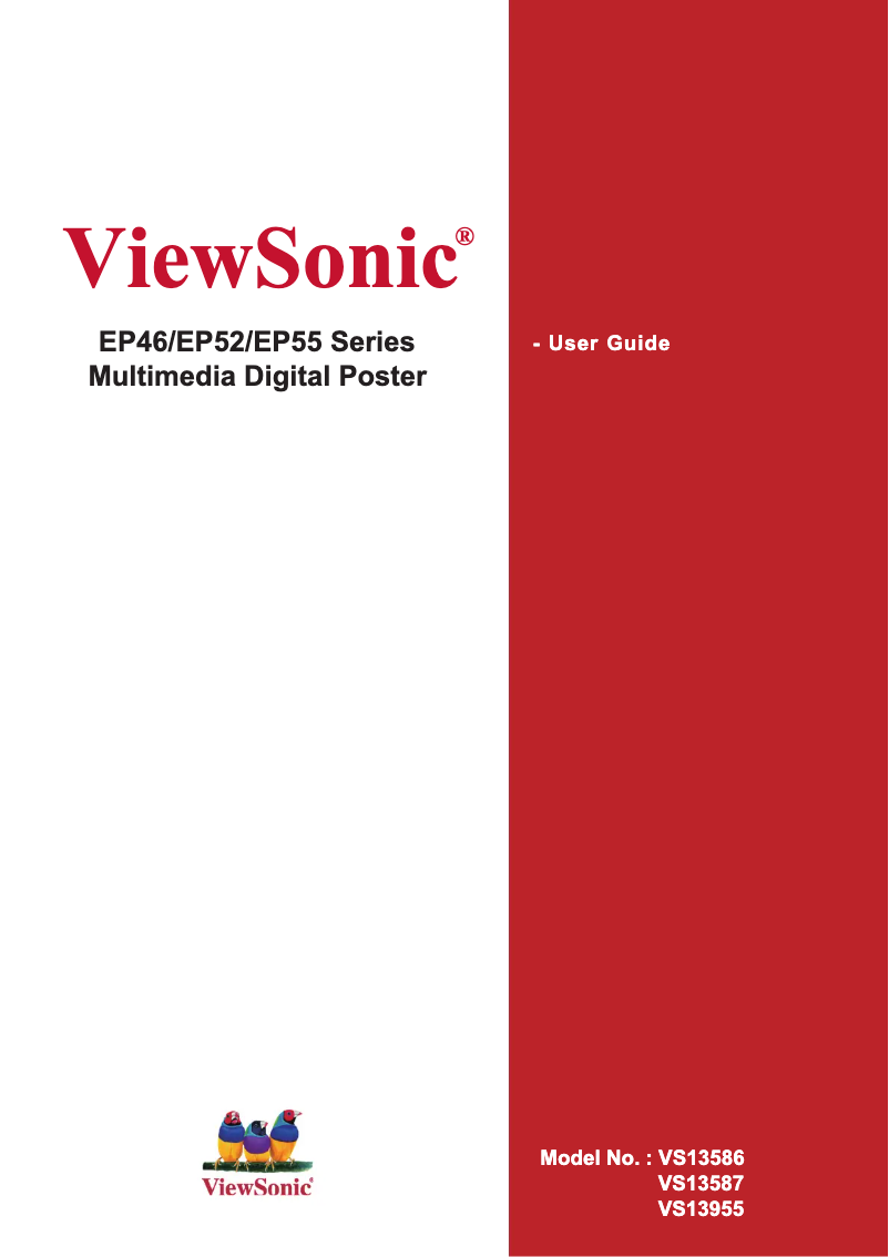 Página 1 del manual Manual de usuario Viewsonic EP4646
