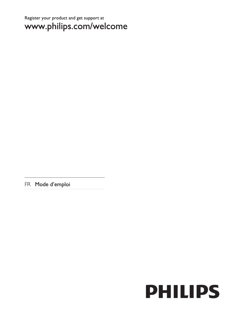 Page n°1 - Manuel utilisateur Philips 26HFL5870D