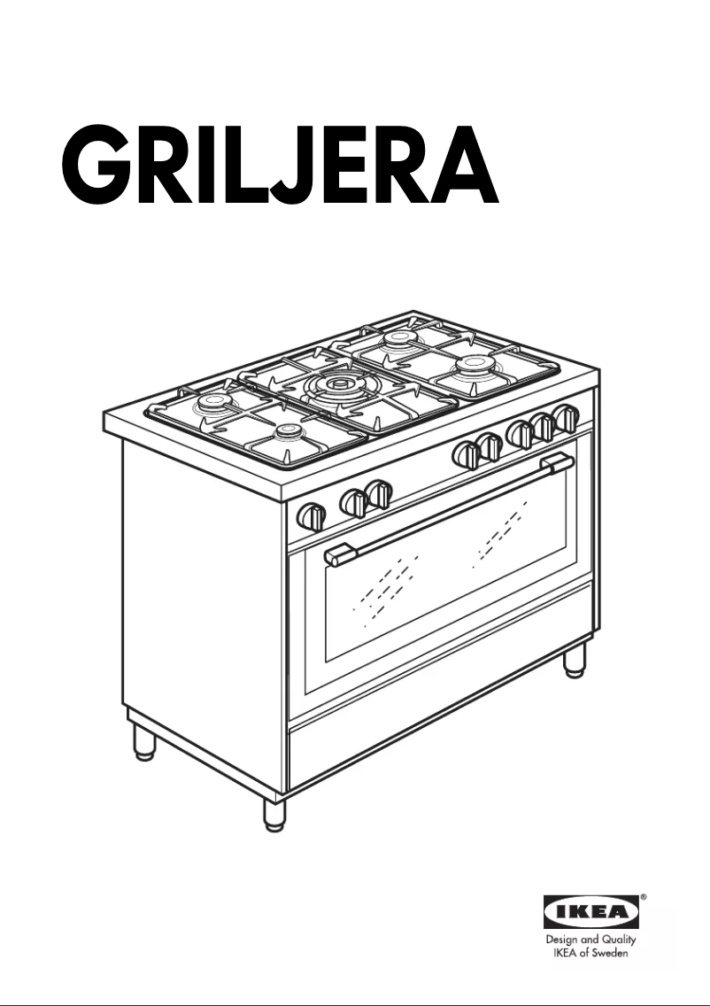 Page 1 de la notice Manuel utilisateur Ikea GRILJERA