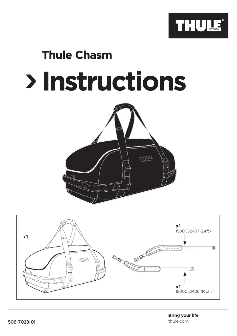 Página 1 del manual Manual de usuario Thule Chasm X-Small