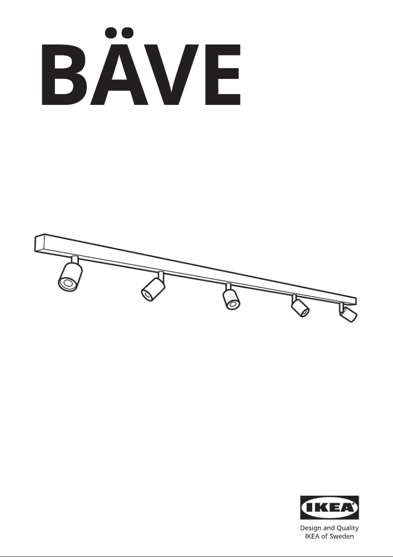 Page 1 de la notice Manuel utilisateur Ikea BÄVE 805.272.39