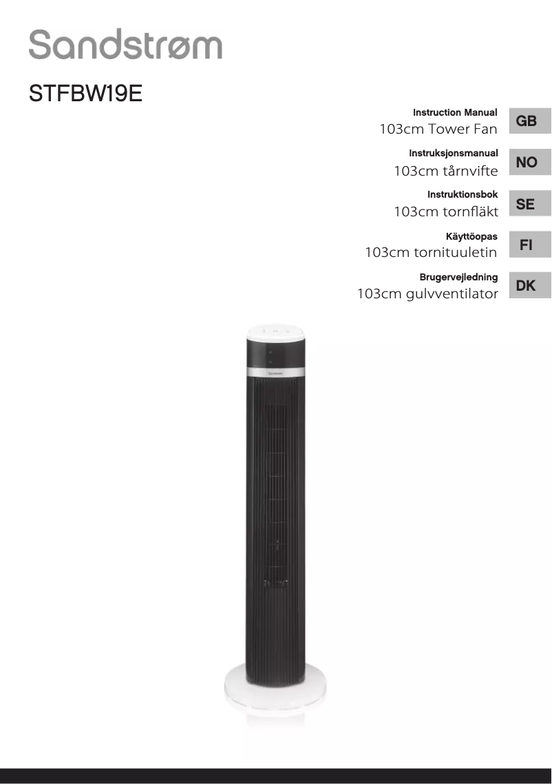 Página 1 del manual Manual de usuario Sandstrøm STFBW19E
