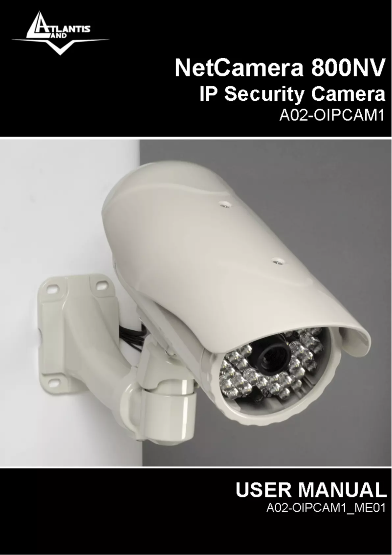 Page 1 de la notice Manuel utilisateur Atlantis Land NetCamera 800