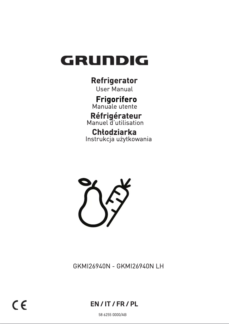 Page 1 de la notice Manuel utilisateur Grundig GKMI26940N LH