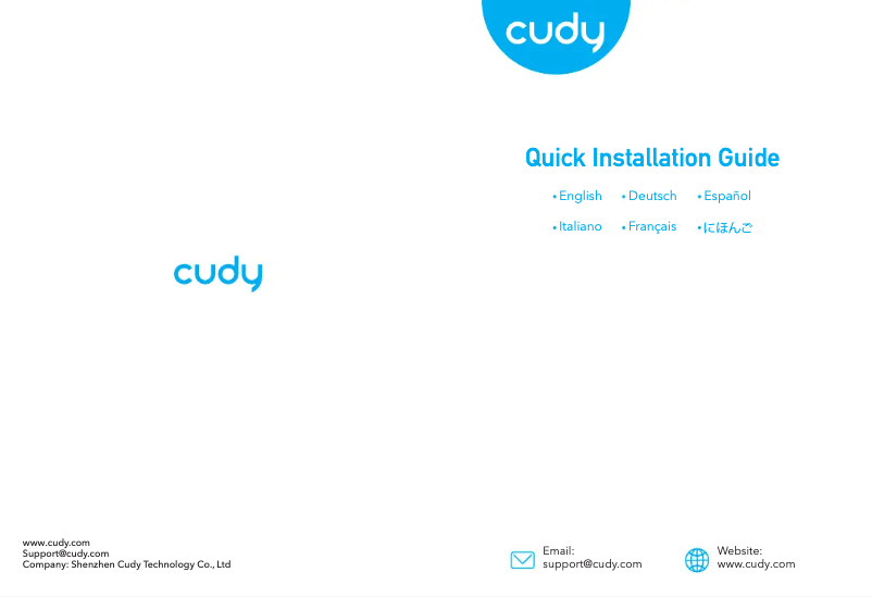 Página 1 del manual Manual de usuario Cudy WU1400