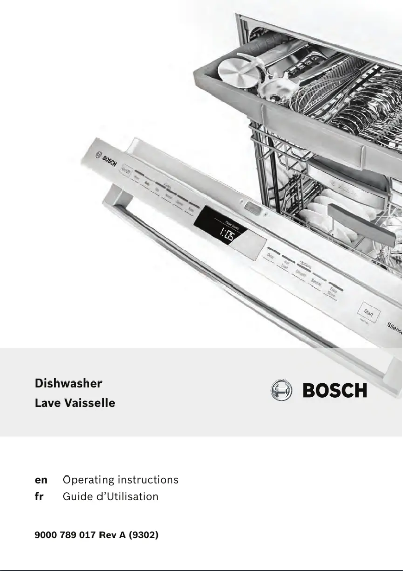 Page 1 de la notice Mode d'emploi Bosch SHE68T52UC