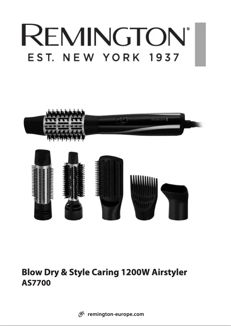 Página 1 del manual Manual de usuario Remington Blow Dry & Style AS7700