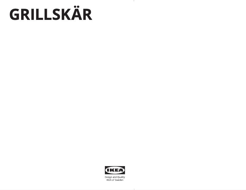 Page 1 de la notice Manuel utilisateur Ikea GRILLSKÄR 304.899.99
