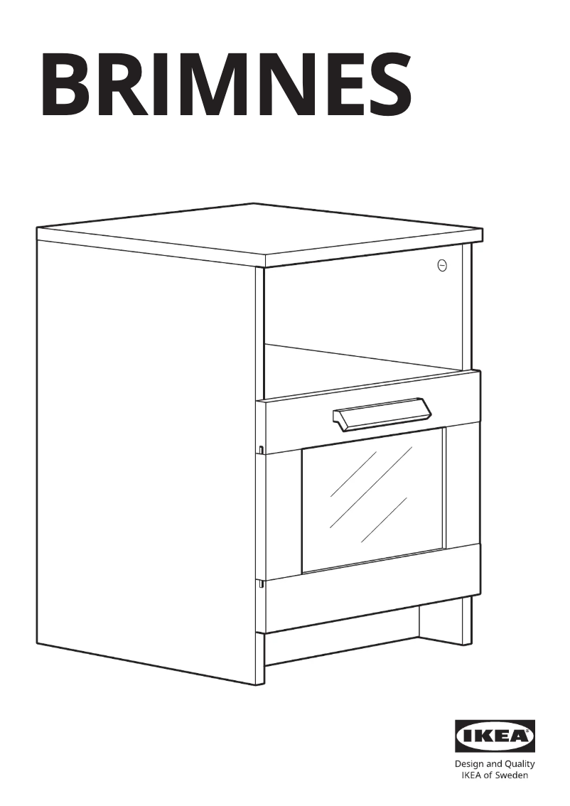 Page 1 de la notice Manuel utilisateur Ikea BRIMNES 102.349.42