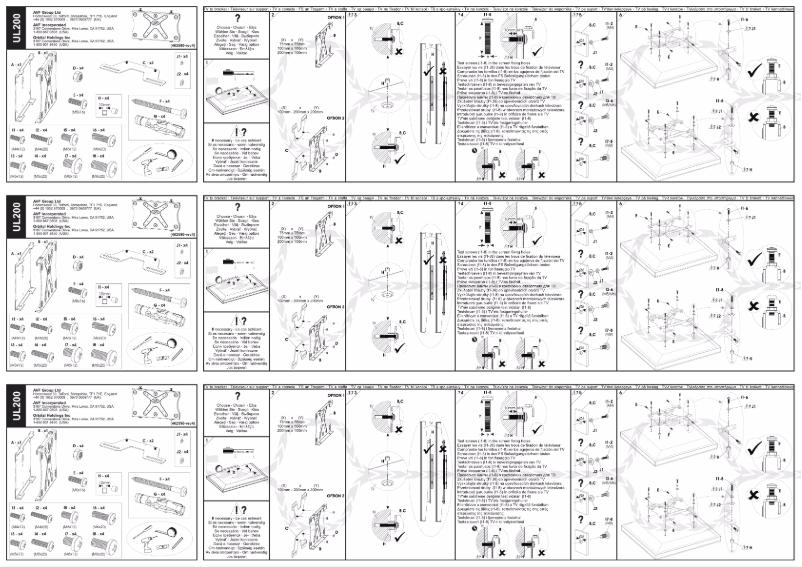 Page 1 de la notice Manuel utilisateur AVF UL200PB