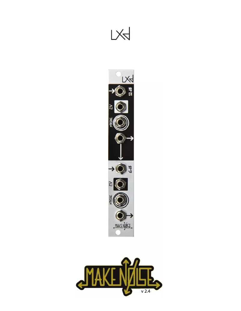 Page 1 de la notice Manuel utilisateur Make Noise LxD