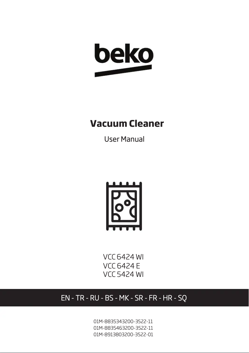 Página 1 del manual Manual de usuario Beko VCC 6424 WI