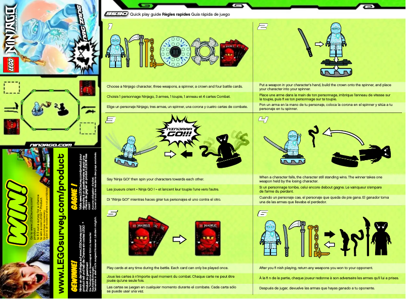 Page 1 of the manual User Manual Lego Ninjago 9590