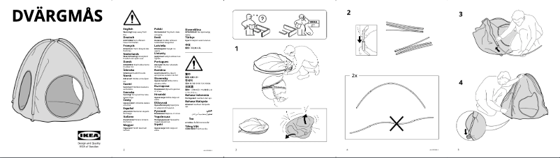Page 1 de la notice Manuel utilisateur Ikea DVÄRGMÅS 105.475.99