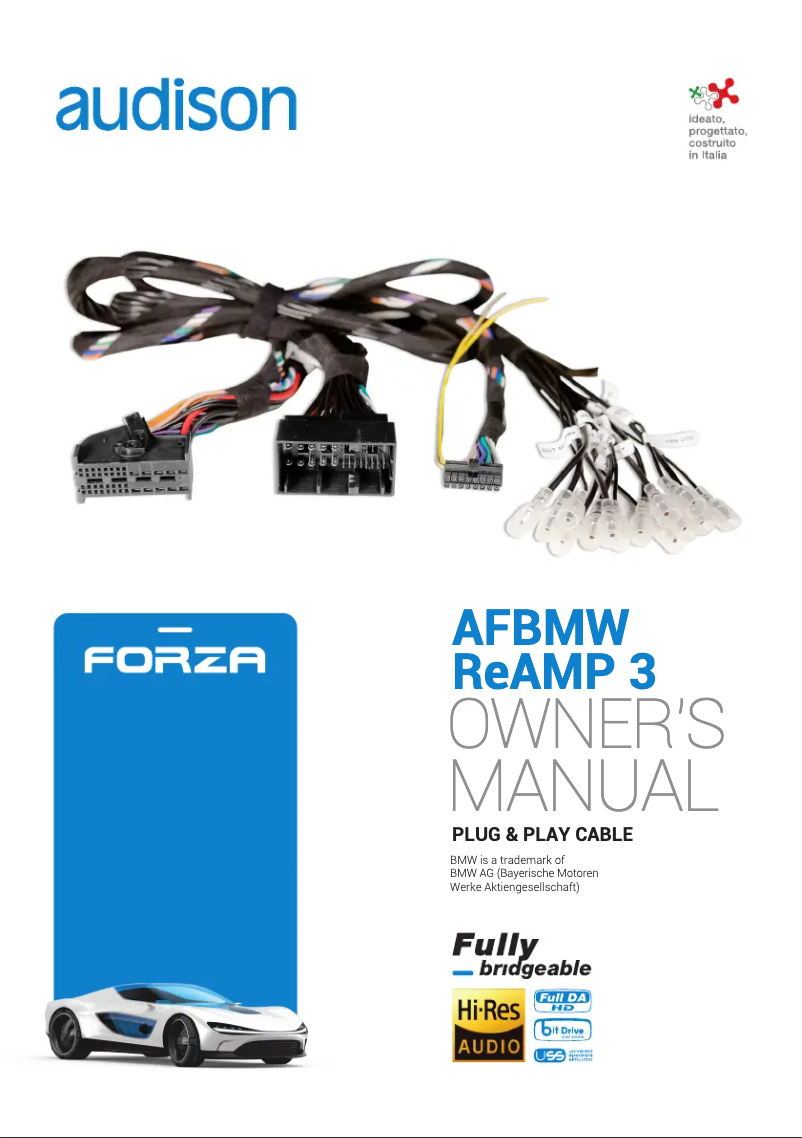 Página 1 del manual Manual de usuario Audison Prima AFBMW ReAMP 3