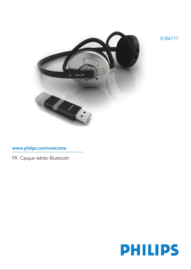 Page 1 de la notice Manuel utilisateur Philips SHB6111