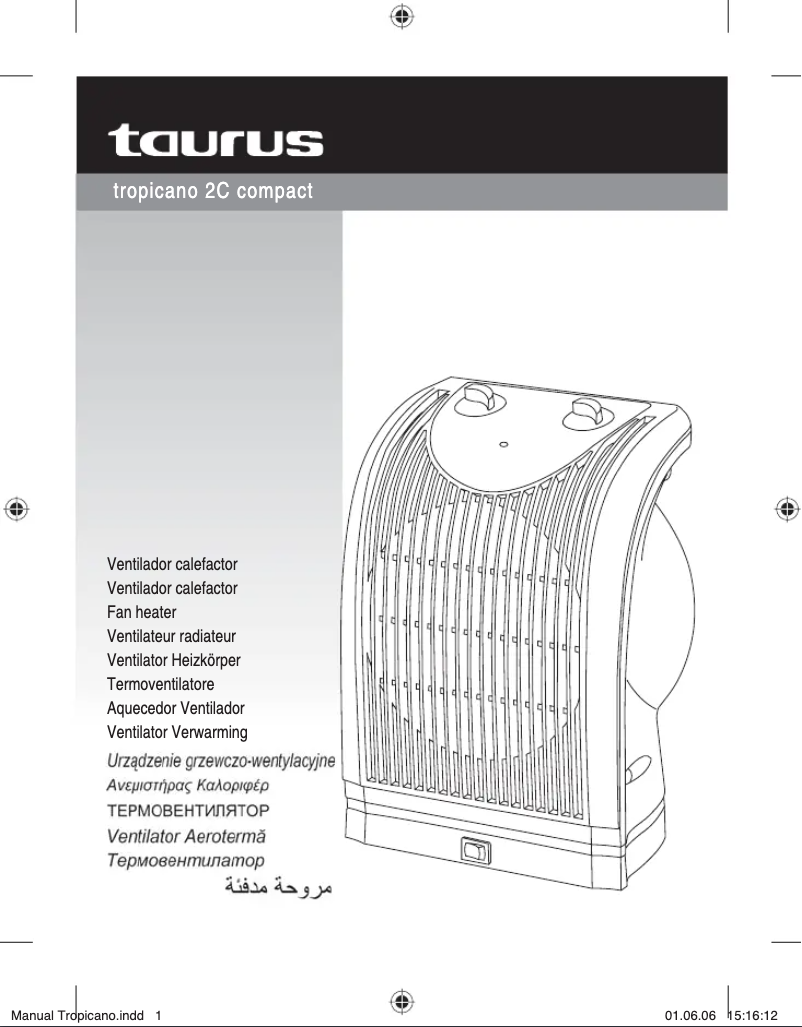 Page 1 of the manual User Manual Taurus Tropicano 2C Compact