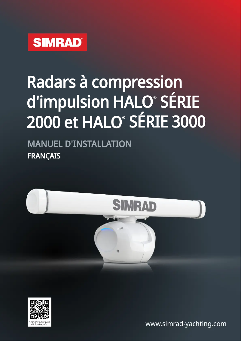 Page 1 de la notice Manuel utilisateur Simrad HALO 2000