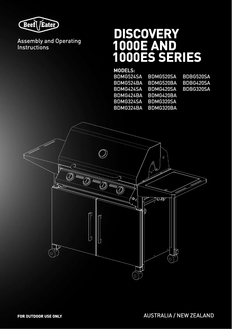 Página 1 del manual Manual de usuario BeefEater BDMG524SA