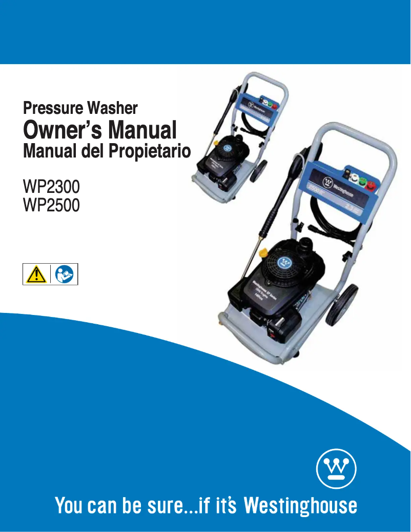 Page 1 de la notice Manuel utilisateur Westinghouse WP2500