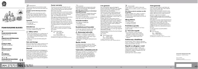 Page 1 de la notice Manuel utilisateur Playtive IAN 115930