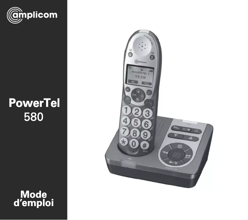 Page 1 of the manual User Manual Amplicom PowerTel 580