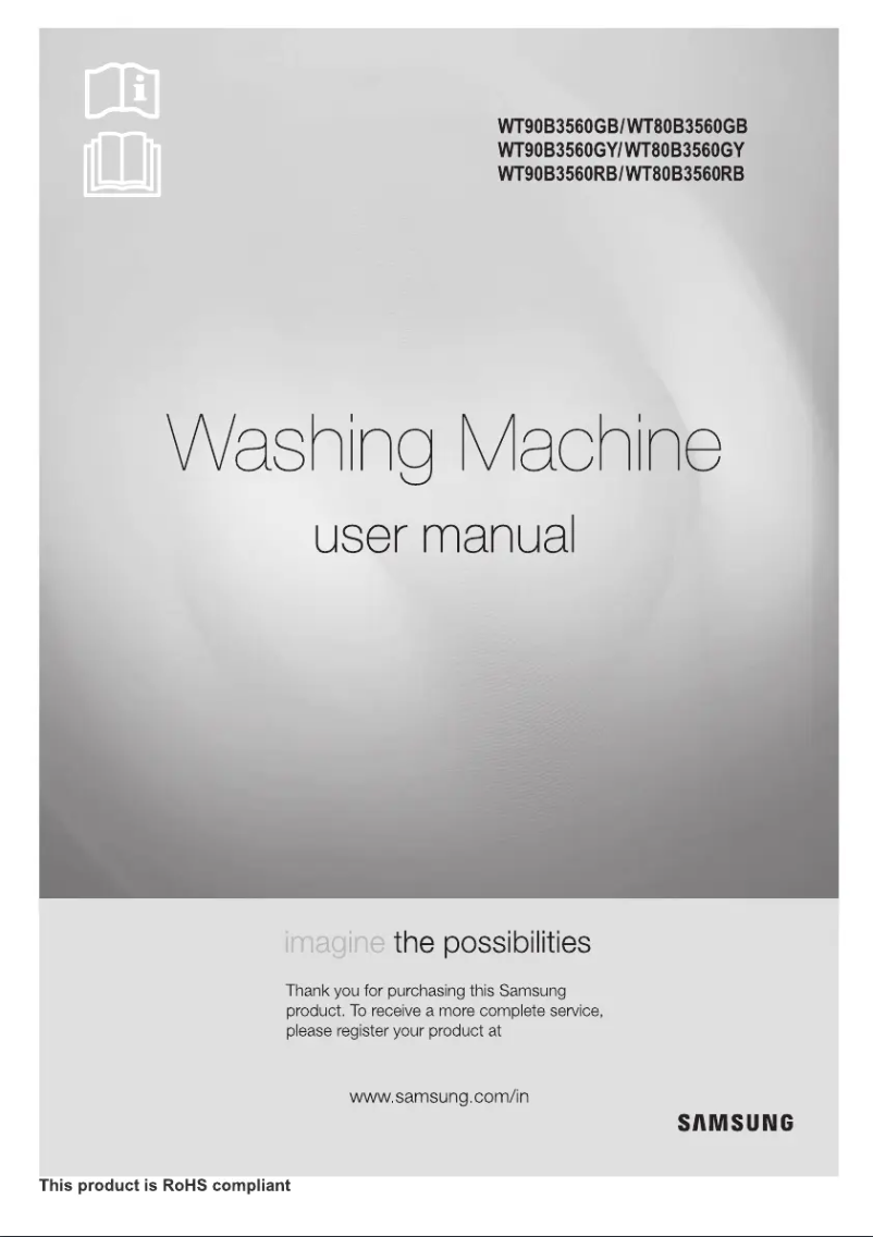 Página 1 del manual Manual de usuario Samsung WT90B3560GY