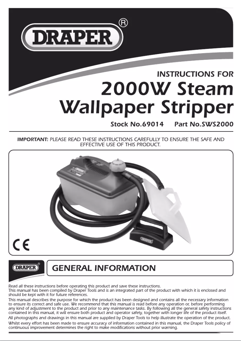 Page 1 of the manual User Manual Draper SWS2000