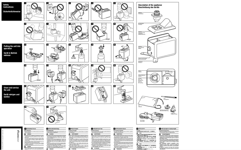 Page 1 de la notice Manuel utilisateur Air-O-Swiss U7146