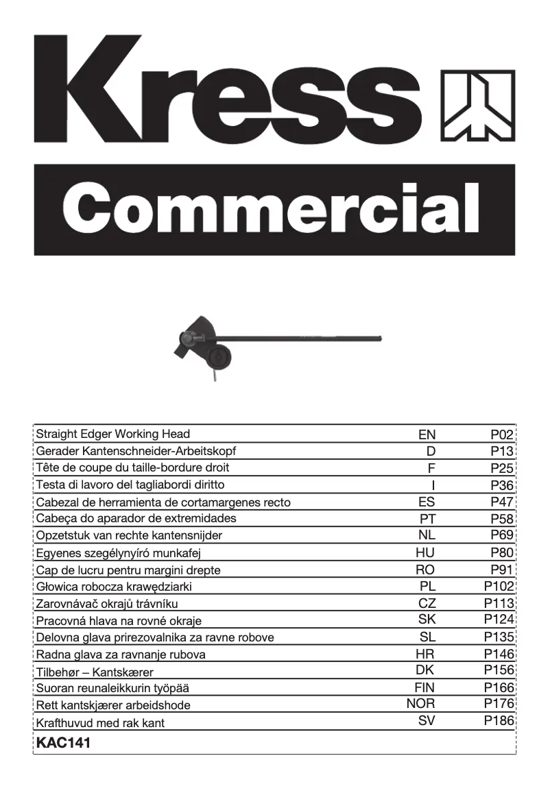 Page 1 de la notice Manuel utilisateur Kress KAC141