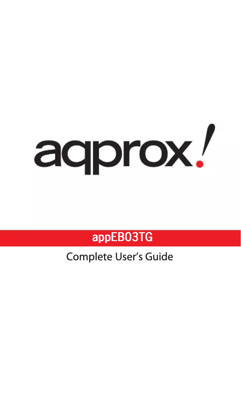Page 1 de la notice Manuel utilisateur Approx APPEB03TG