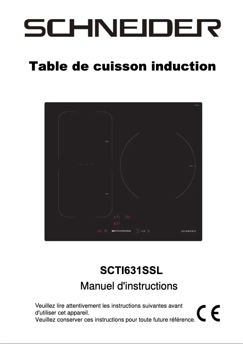 Page 1 de la notice Manuel utilisateur Schneider SCTI631SSL