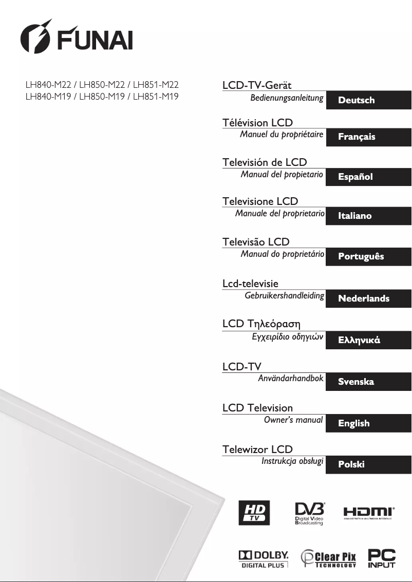 Page 1 de la notice Manuel utilisateur Funai LH840-M22