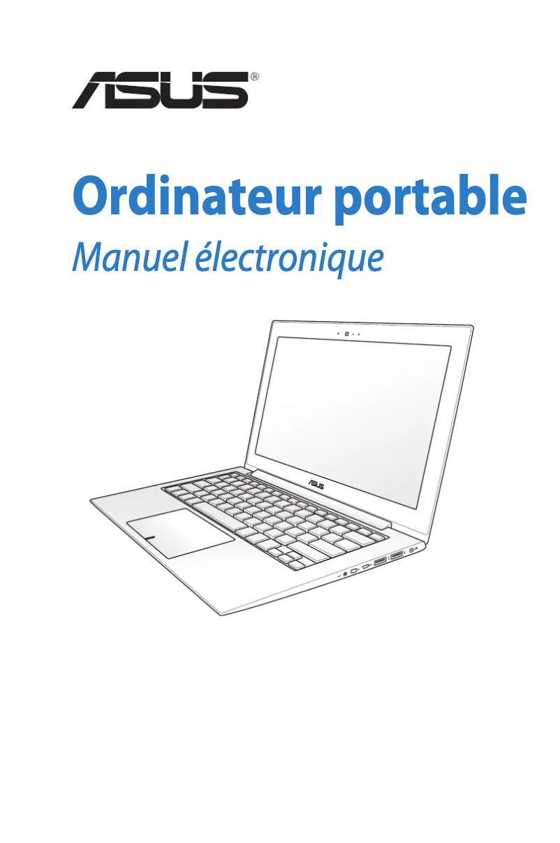 Page 1 de la notice Manuel utilisateur Asus U38N