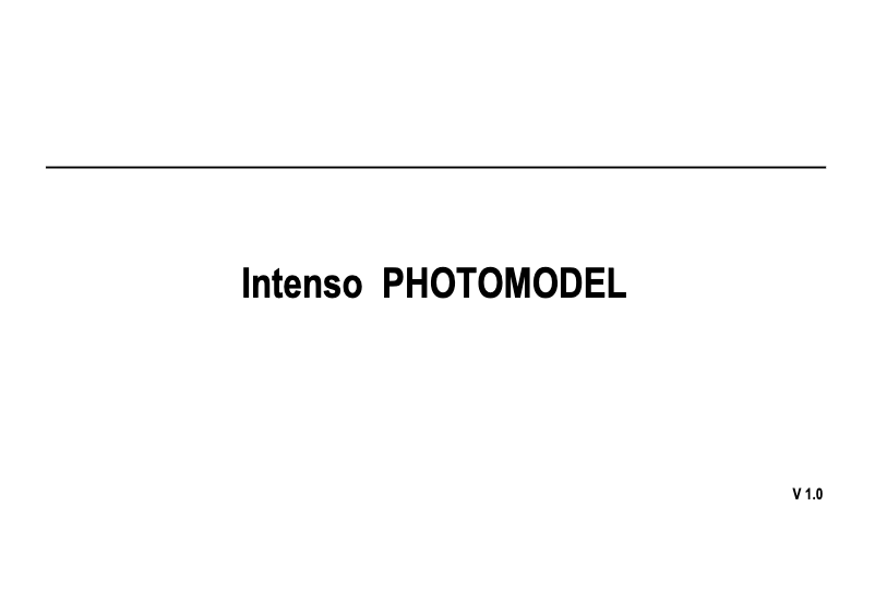 Page 1 de la notice Manuel utilisateur Intenso PhotoModel