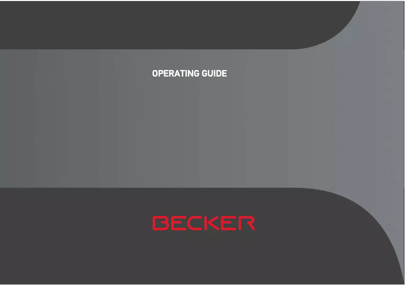 Página 1 del manual Manual de usuario Becker Active.5SL